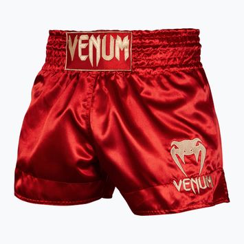 Férfi sportnadrág Venum Classic Muay Thai bordeaux/gold