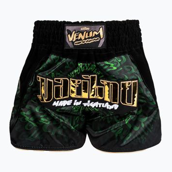 Venum Attack Muay Thai edző rövidnadrág fekete/zöld