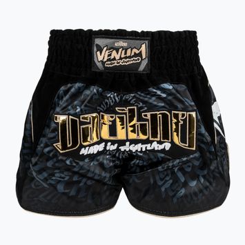 Sportnadrág Venum Attack Muay Thai black/grey