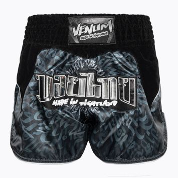 Sportnadrág Venum Attack Muay Thai black/silver