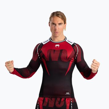 Férfi Venum Adrenaline Rashguard fekete/piros hosszú ujjú védőruha