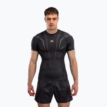Férfi rashguard Venum Streamline fekete/arany
