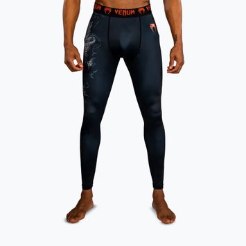 Férfi edzőleggingsek Venum Thunder Dragon Spats Black/Grey/Copper
