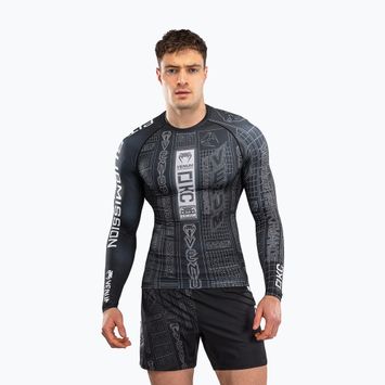 Férfi hosszú ujjú rashguard Venum Karate Combat fekete/szürke