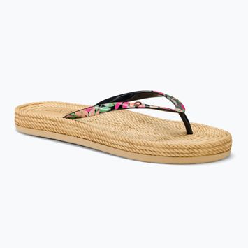 Női flip-flop papucs ROXY South Beach III black/pink/soft lime