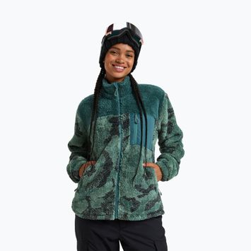 Női pulóver ROXY Alabama Full Zip Printed lily pad sketch book