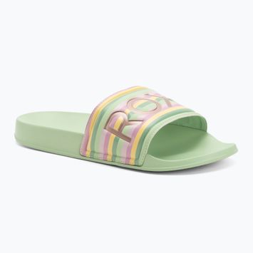 Női ROXY Slippy II zöld csíkos flip-flopok