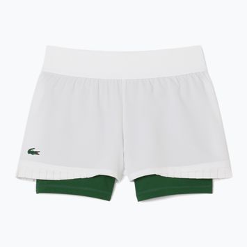 Lacoste női tenisz rövidnadrág GF8598 fehér/zöld