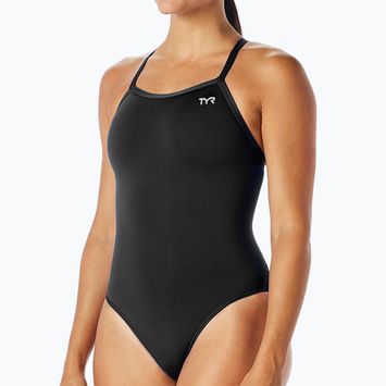 Női egyrészes fürdőruha TYR Solid Diamondfit Durafast Elite fekete