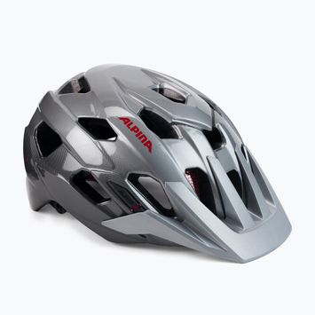 Kerékpáros sisak Alpina Anzana darksilver/black/red gloss