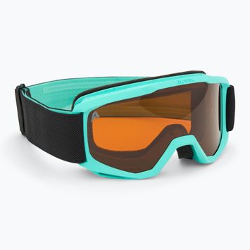 Gyerek síszemüveg Alpina Piney aqua matt/ orange