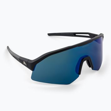 Napszemüveg Alpina Sonic Q-Lite black matt/blue mirror