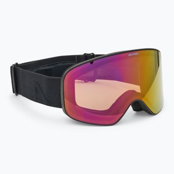 Gyerek síszemüveg Alpina Fernie Q-Lite black matt/ red