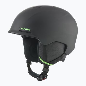 Gyerek sísisak Alpina Brix black/ neon matt
