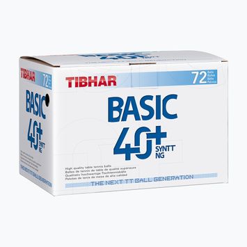 Tibhar Basic 40+ SYNTT NG asztalitenisz labdák 72 db fehér