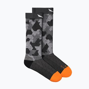 Férfi trekking zokni Salewa Pedroc Camo AM Crew fekete-szürke 00-0000069039