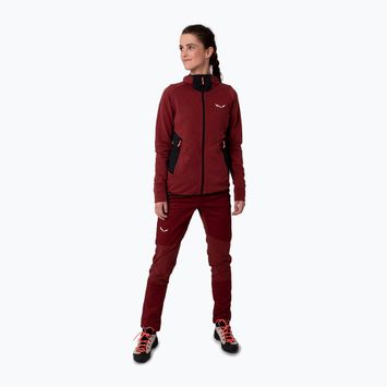 Salewa női trekking pulóver Lavaredo Hemp Hooded piros 00-0000028238