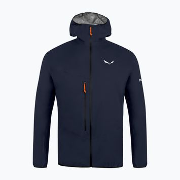 Férfi esőkabát Salewa Agner 2 PTX 3L navy blazer