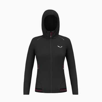 Női trekking pulóver Salewa Pedroc PL Hooded black out