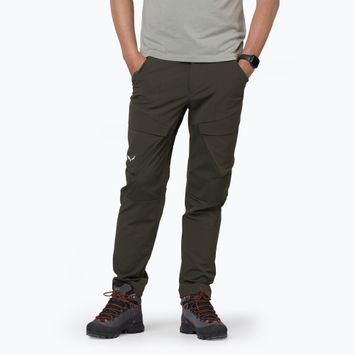 Nadrág softshell férfi Salewa Puez DST Warm Cargo dark olive