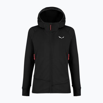 Női trekking pulóver Salewa Puez PL Hooded black out