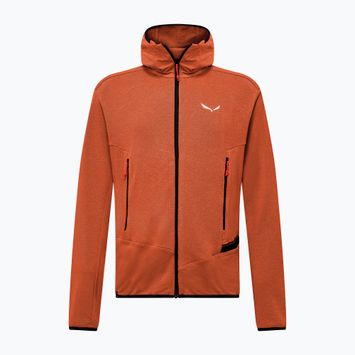 Férfi trekking pulóver Salewa Agner Hemp 2 kapucnis bombay barna