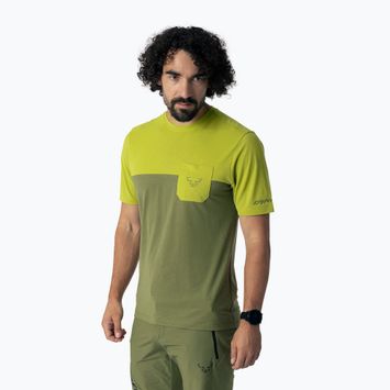 Férfi trekking póló DYNAFIT Transalper Pocket golden lime/5a40