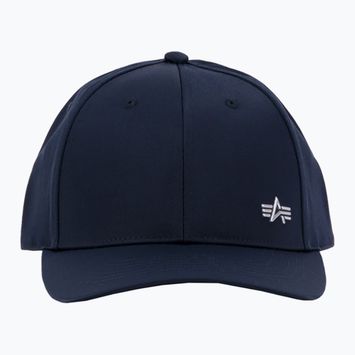Alpha Industries férfi Metal Label rep kék/króm baseball sapka