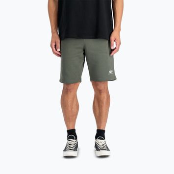 Férfi Alpha Industries Basic Small Logo II sötét olajzöld rövidnadrág