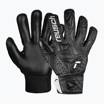 Reusch Attrakt Starter Solid Finger Support Junior black gyerek kapuskesztyű