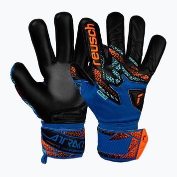 Reusch Attrakt Infinity NC Junior elektromos kék/sokkoló narancs/fekete kapuskesztyű