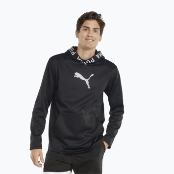 Férfi trekking pulóver PUMA Train Power Fleece Hoodie puma black