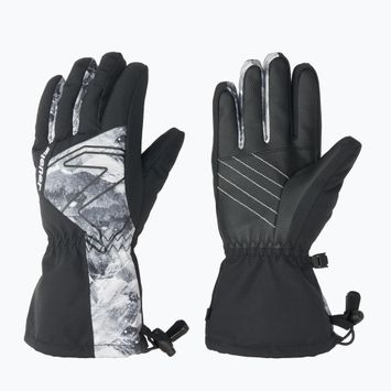Gyerek síkesztyű ZIENER Laval Aquashield AW black/grey mountain