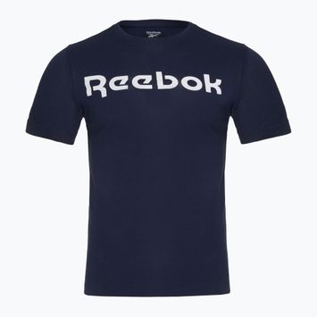 Férfi Reebok Gs Linear Read Tee vecnav/fehér póló