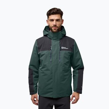 Jack Wolfskin férfi Jasper 3In1 dzseki fekete olívazöld