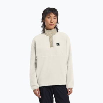 Jack Wolfskin női Sumetro Half Zip fleece pulóver pamut fehér