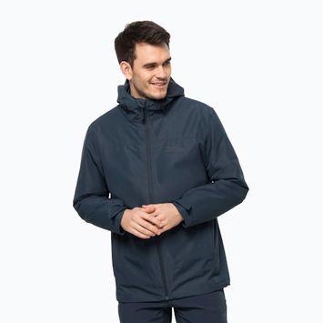 Jack Wolfskin férfi esőkabát Taubenberg tengerészkék 1115311_1010_006