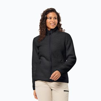 Jack Wolfskin női fleece pulóver High Curl fekete