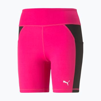 PUMA Fit 5" edző leggings rövid fekete-rózsaszín 523078 64