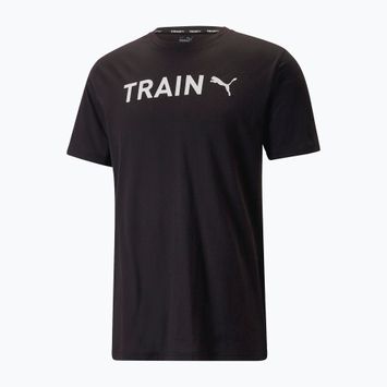 Férfi PUMA Graphic Tee Edzőpóló fekete 523414 01