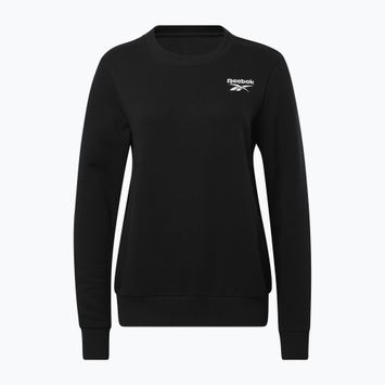 Női Reebok Identity Small Logo French Terry Crew melegítőfelső fekete
