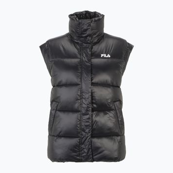 Női mellény FILA Luzk Long Puffer Vest black