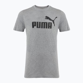 Férfi PUMA ESS No. 1 logós póló közepes szürke szürkésbarna pehely