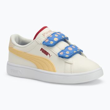 PUMA Smash 3.0 Summer Camp V PS gyermek cipő meleg fehér/chamomile/puma fehér