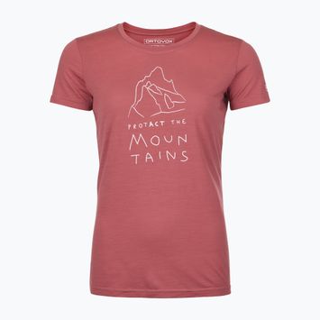 Női póló ORTOVOX 150 Cool Mtn Protector wild rose