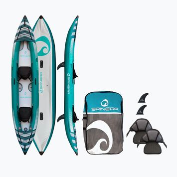 SPINERA Hybris 410 teal/fehér/szürke 2 személyes felfújható kajak