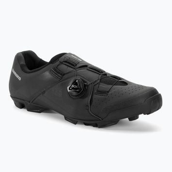 Férfi MTB kerékpáros cipő Shimano SH-XC300 fekete