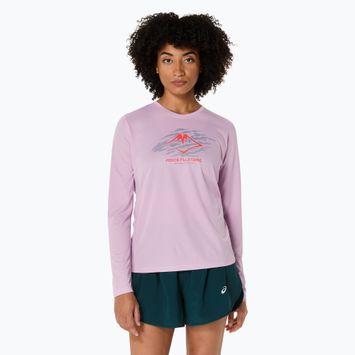 Női hosszú ujjú futófelső ASICS Fujitrail Logo light ube