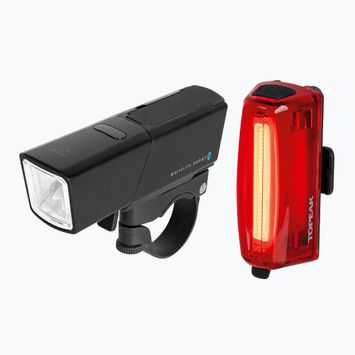 Topeak Power Lite BT Combo kerékpárvilágítás készlet fekete/piros