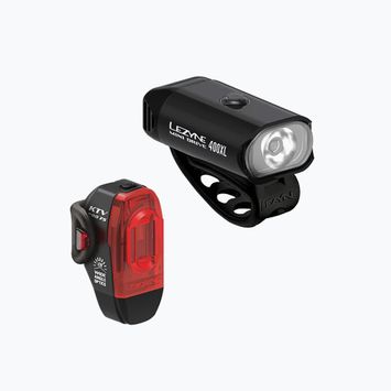 Zestaw lampek rowerowych Lezyne Mini Drive 400XL/KTV Pro USB set black/black